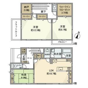 1号室の間取り