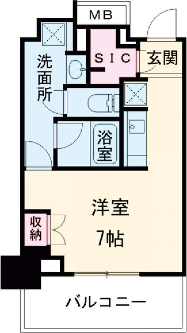 プラウドタワー平井の間取り