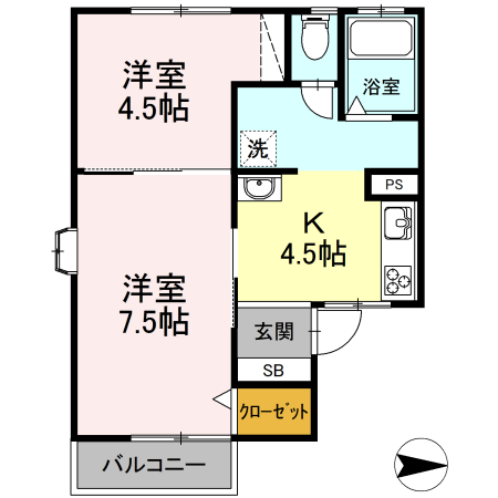 エルひょうたん山の間取り