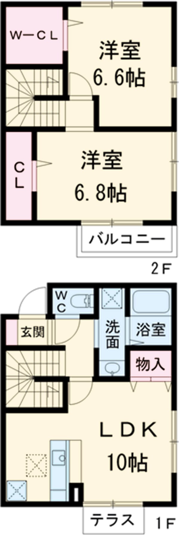A・fort鴻の巣の間取り