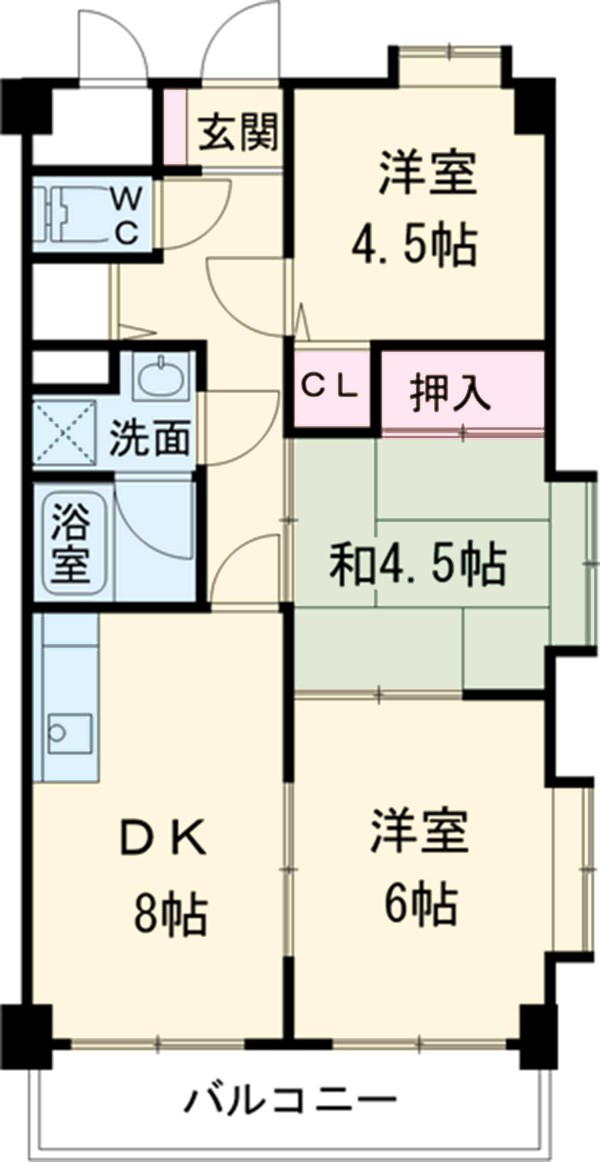 ライオンズマンション鶴ヶ島の間取り