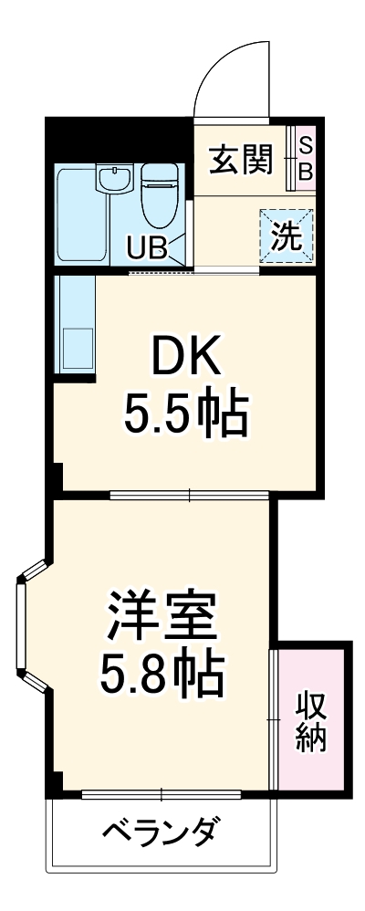 滝マンション第三春来の間取り