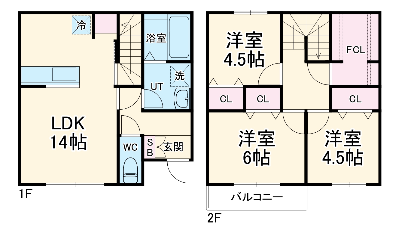 ファミーリオ鈴鹿の間取り