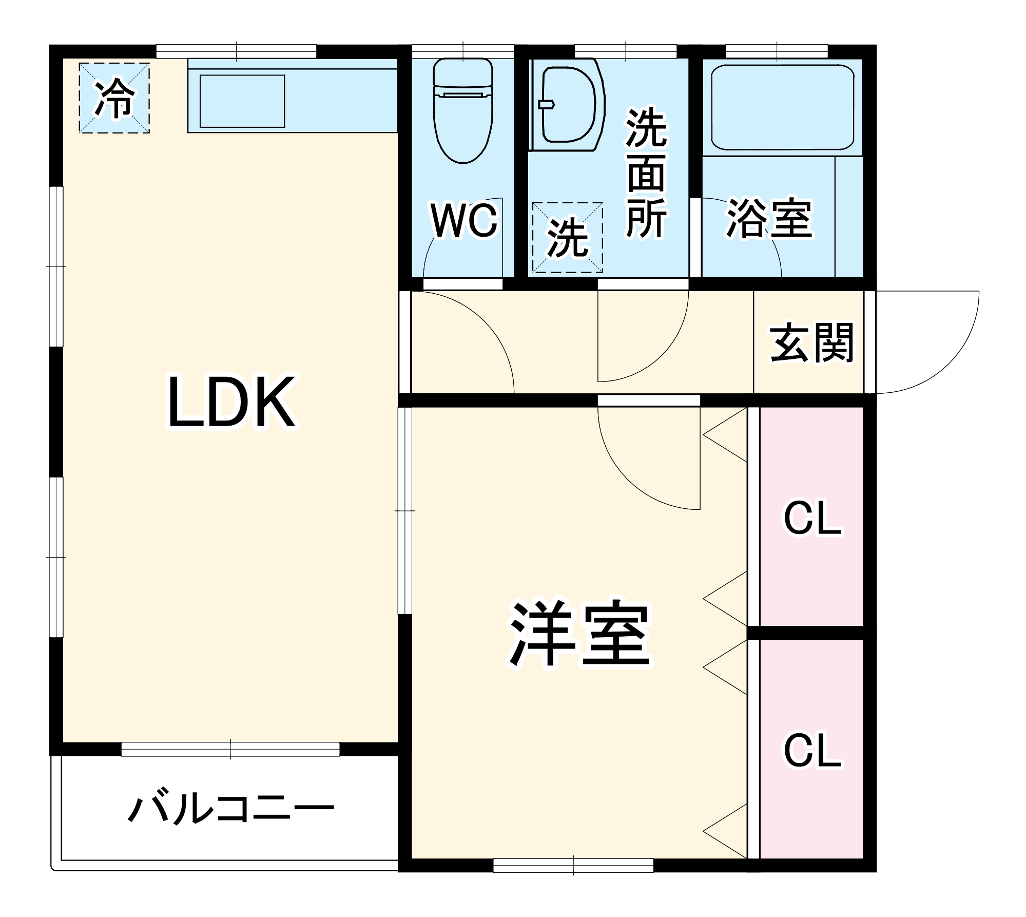 ソニックハイツBの間取り