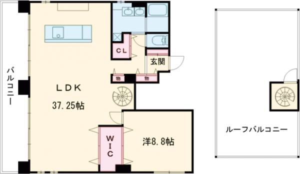 attrice太秦天神川の間取り