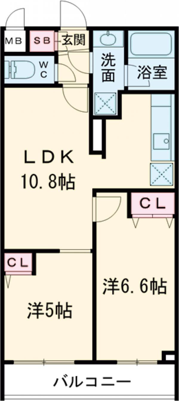 LIMERESIDENCE HIKIFUNEの間取り