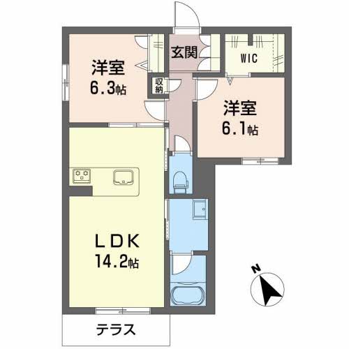 レフィシア城南の間取り