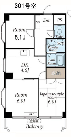 ロイヤルタウン下九沢の間取り