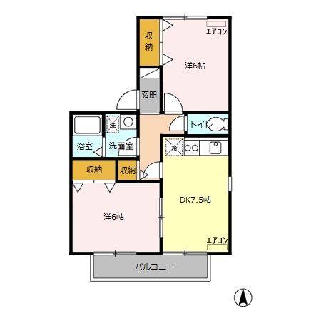 セーラム仙波の間取り