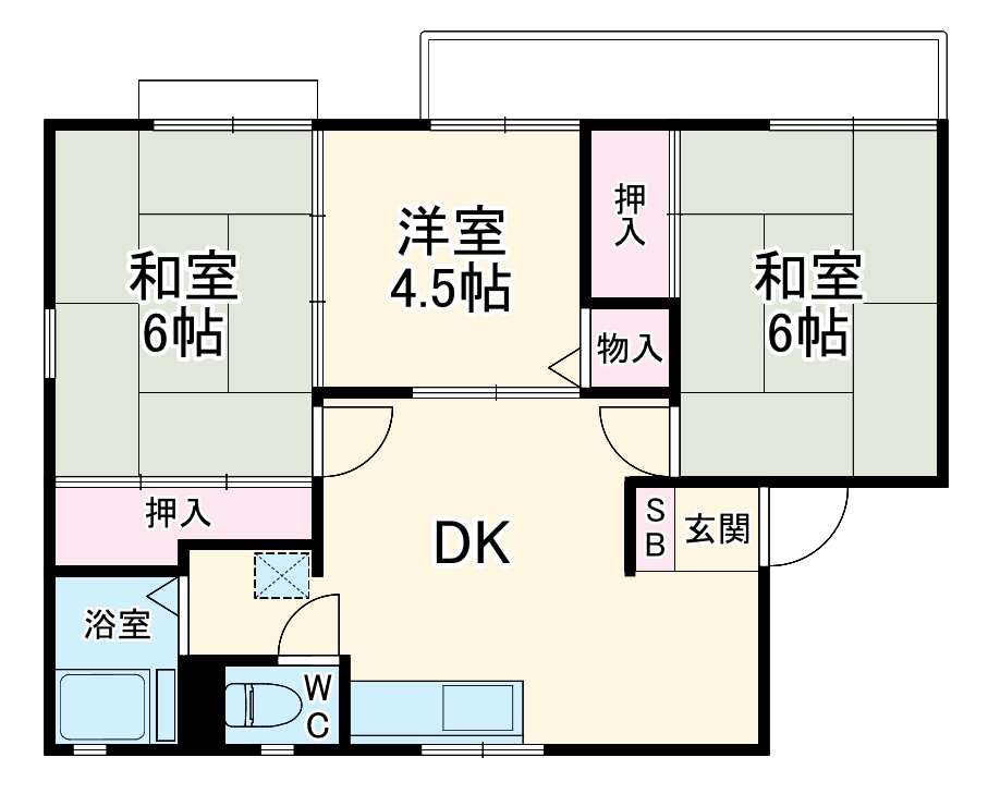 タカバンハイツの間取り