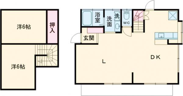 吉塚戸建ての間取り