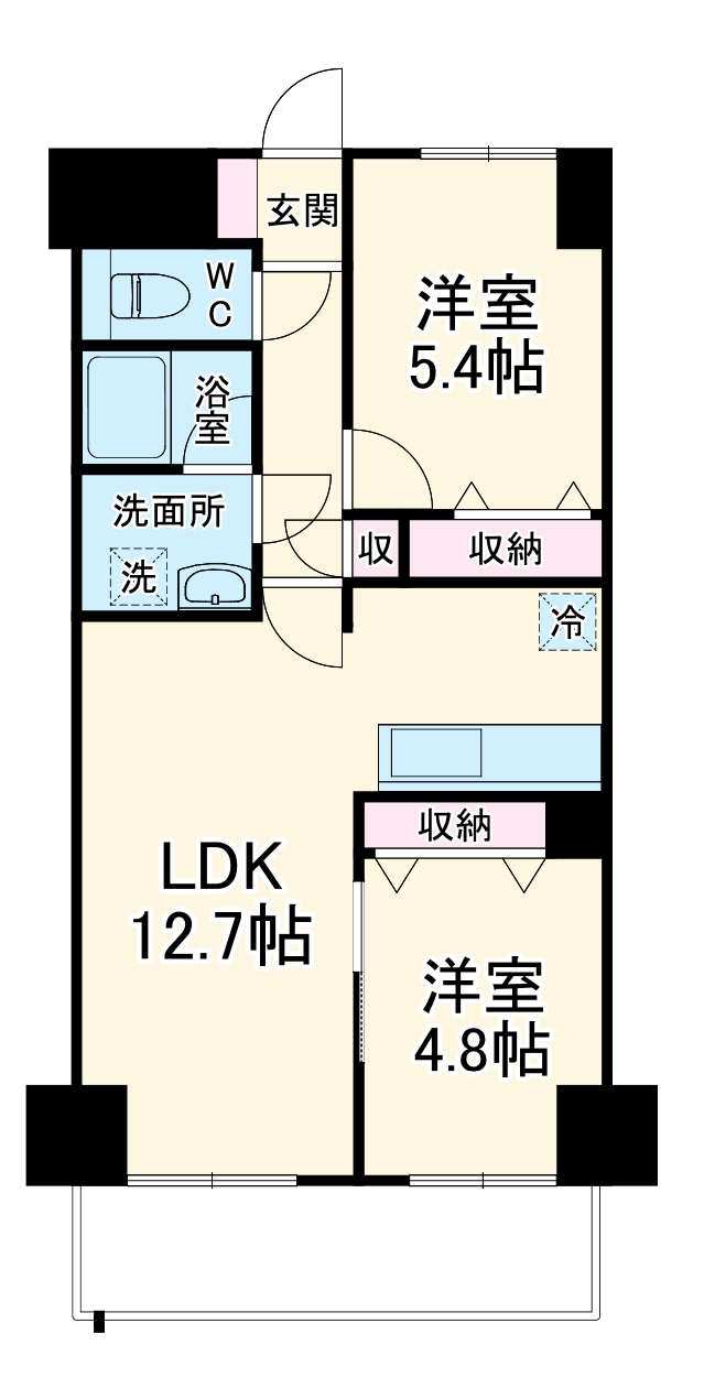 グリュックメゾンF豊中XVの間取り