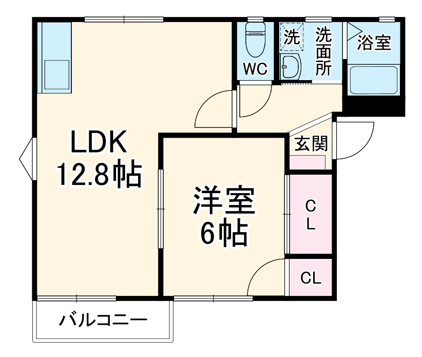 フレグランスラミAの間取り