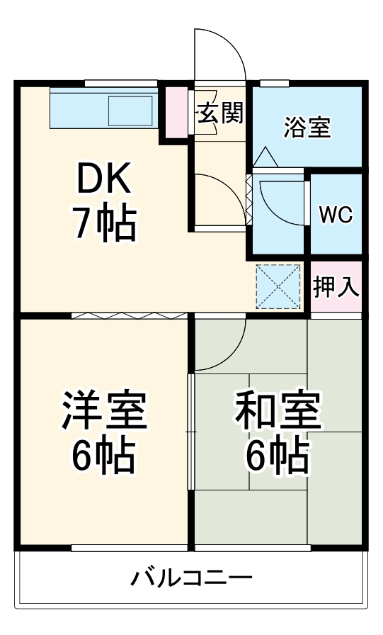 アベニューカサギ514の間取り