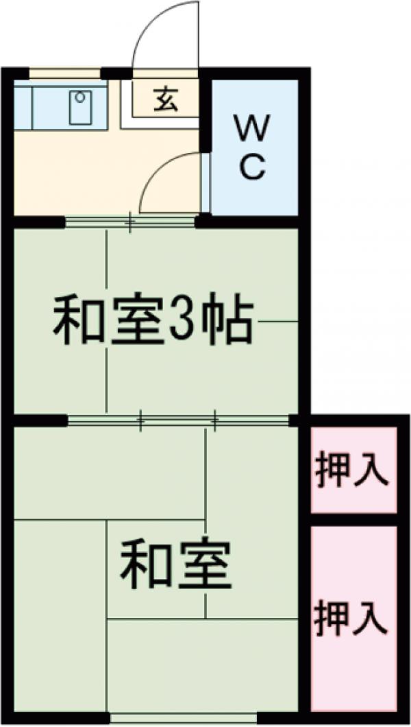 マルイチアパートの間取り