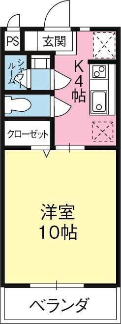 マンションCloverの間取り