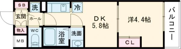 Mind Umejimaの間取り