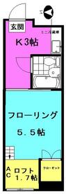 田仁柳原ハイツの間取り