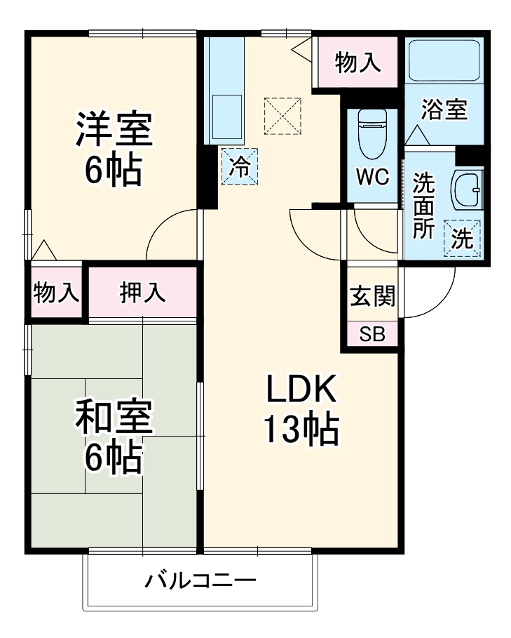 フォンテーヌAの間取り
