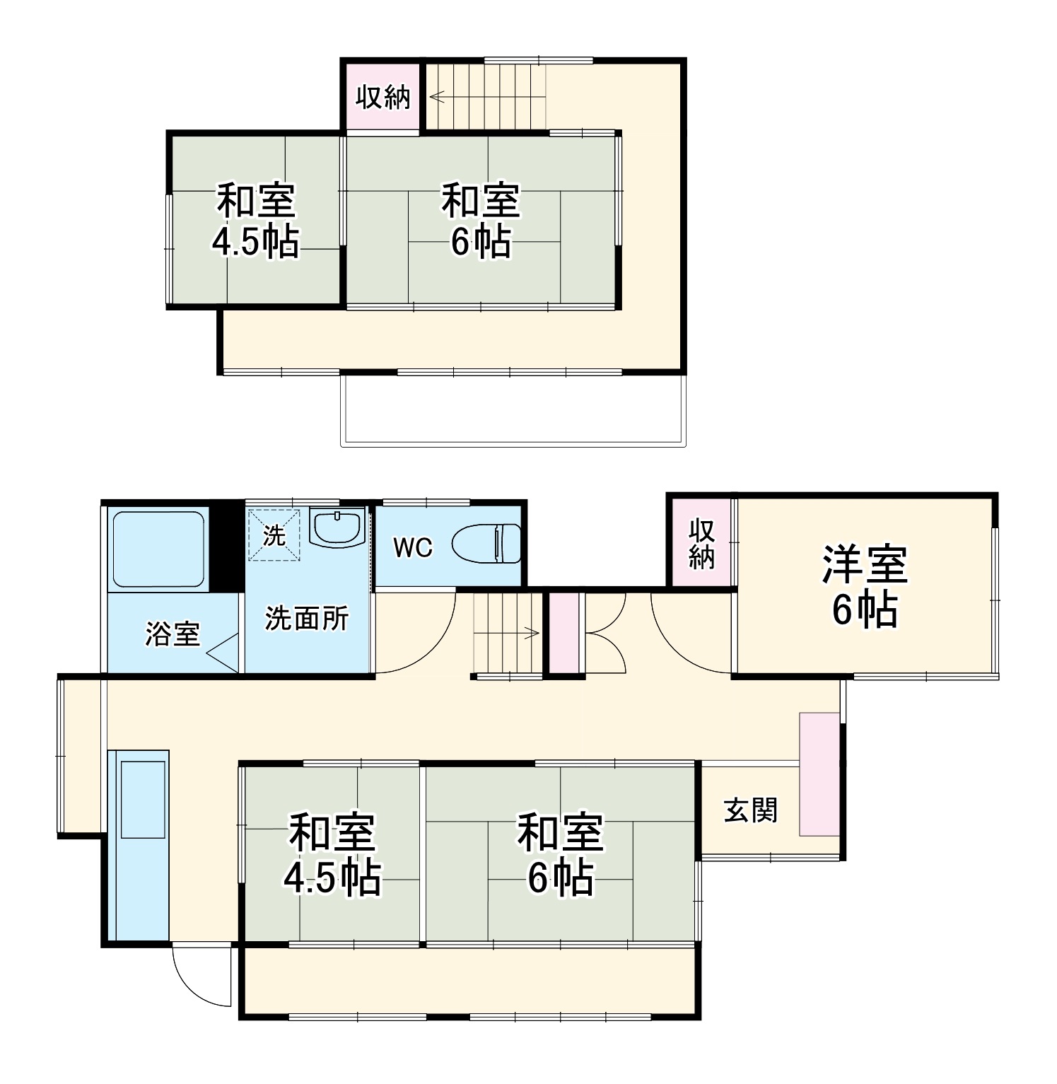 古河市大堤戸建ての間取り