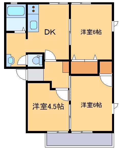 フォンティーヌAの間取り