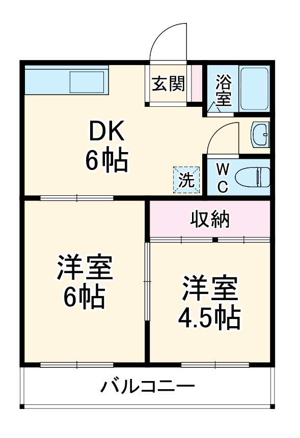 松田コーポの間取り