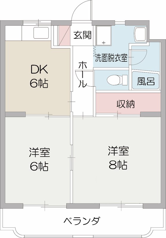 マンションレインボーⅡの間取り
