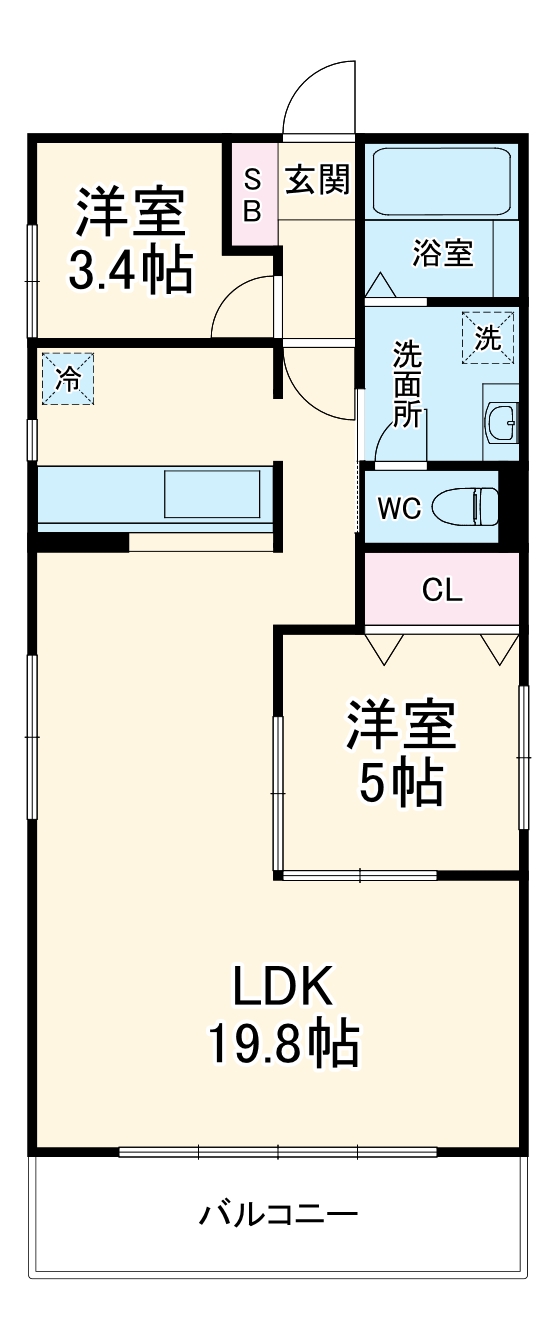 カローレ御所南の間取り