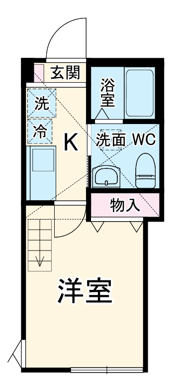 minerumo SEYA・103号室の間取り