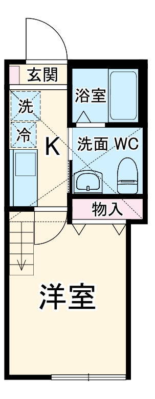 minerumo SEYA・203号室の間取り