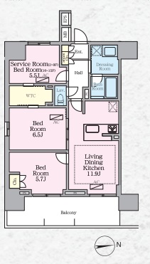 LUXENA八王子寺町の間取り