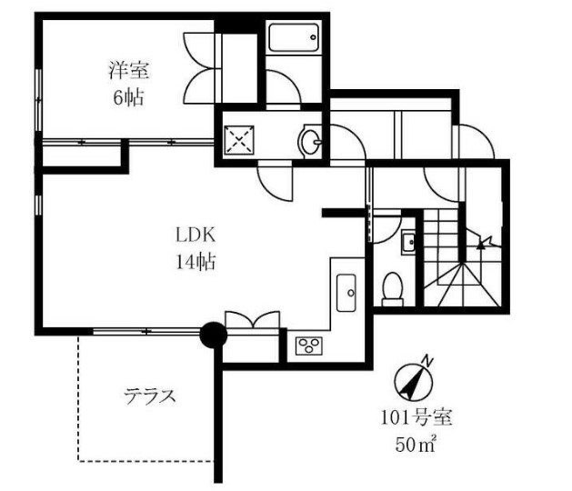 ドミナーレサクマの間取り