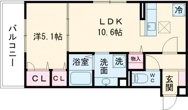 vogue京都桂の間取り