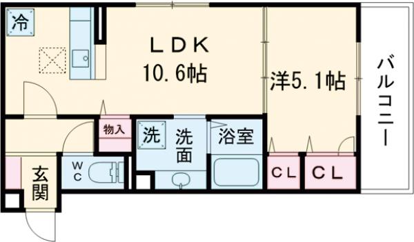 vogue京都桂の間取り