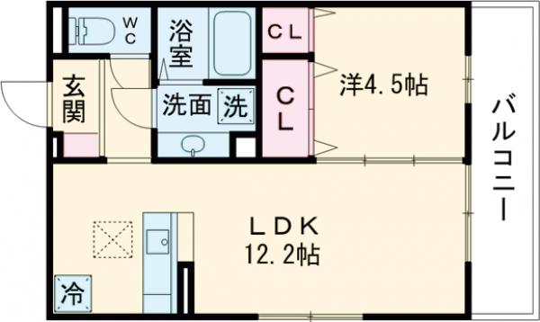 vogue京都桂の間取り