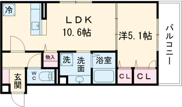 vogue京都桂の間取り