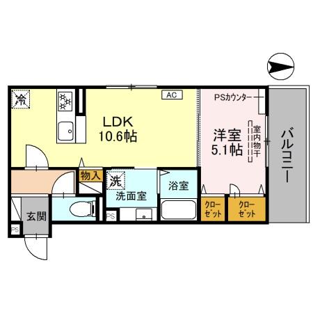 vogue京都桂の間取り