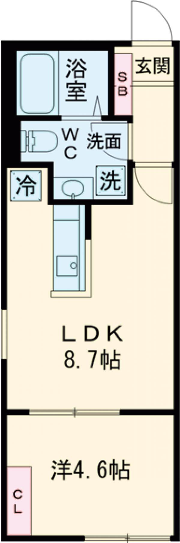 CASA GRAZIE 南千住の間取り