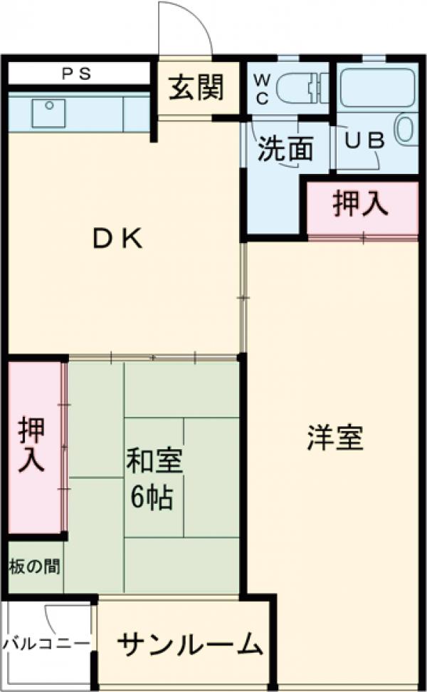 常磐第2ビルの間取り