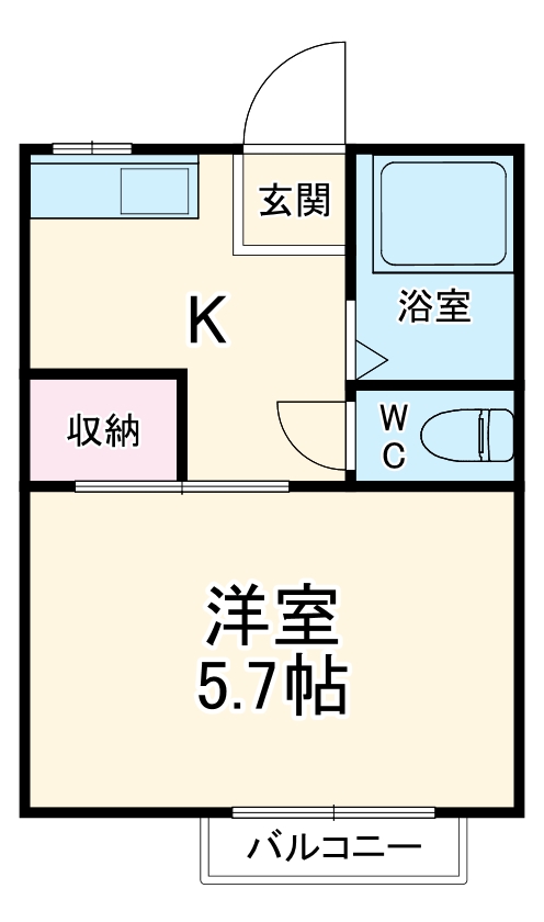 コスモハイツすぎなの間取り