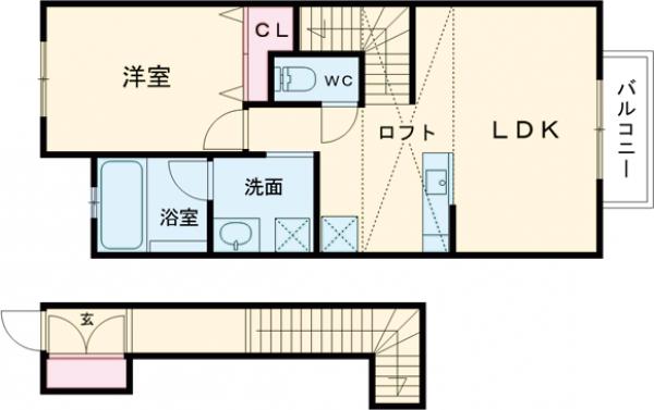 シャトーラルクの間取り