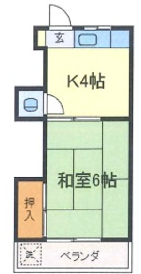 第一楠美荘の間取り