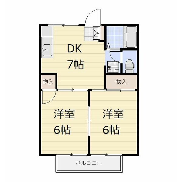 プレジールつるたの間取り