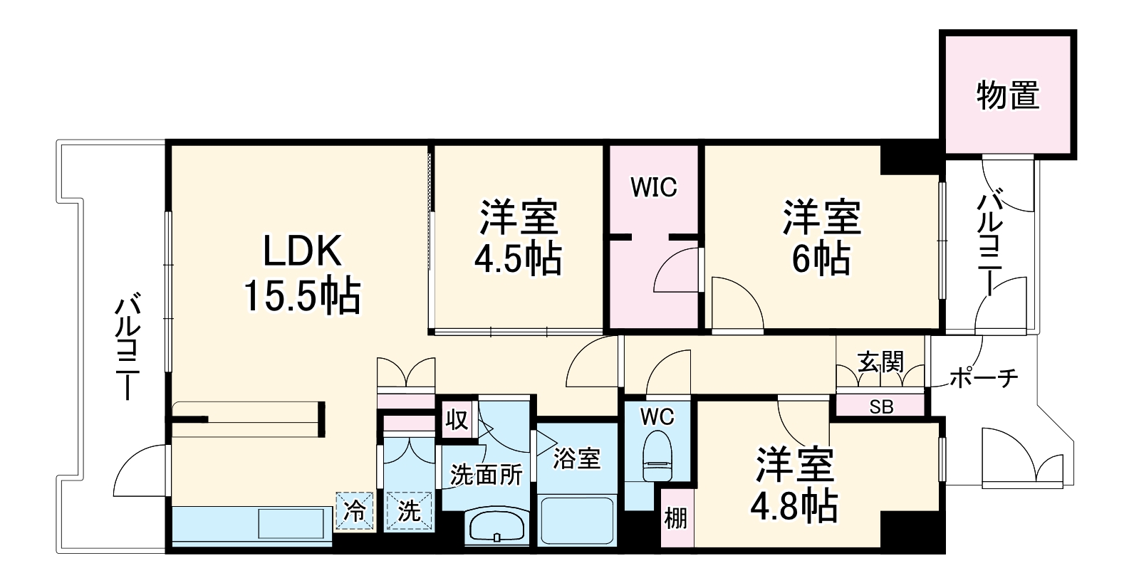 ラミアール西船橋の間取り
