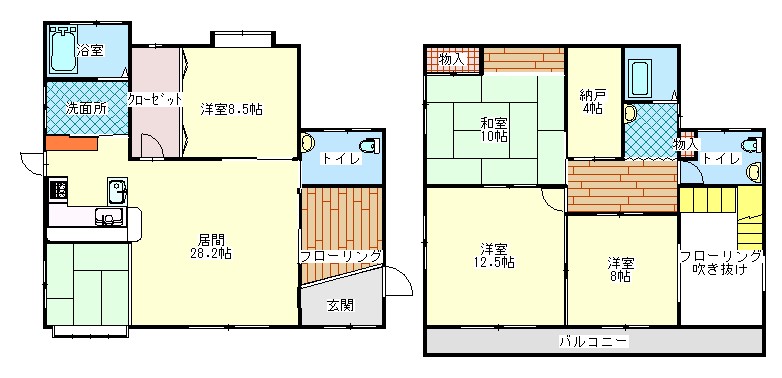 堀之内邸宅の間取り