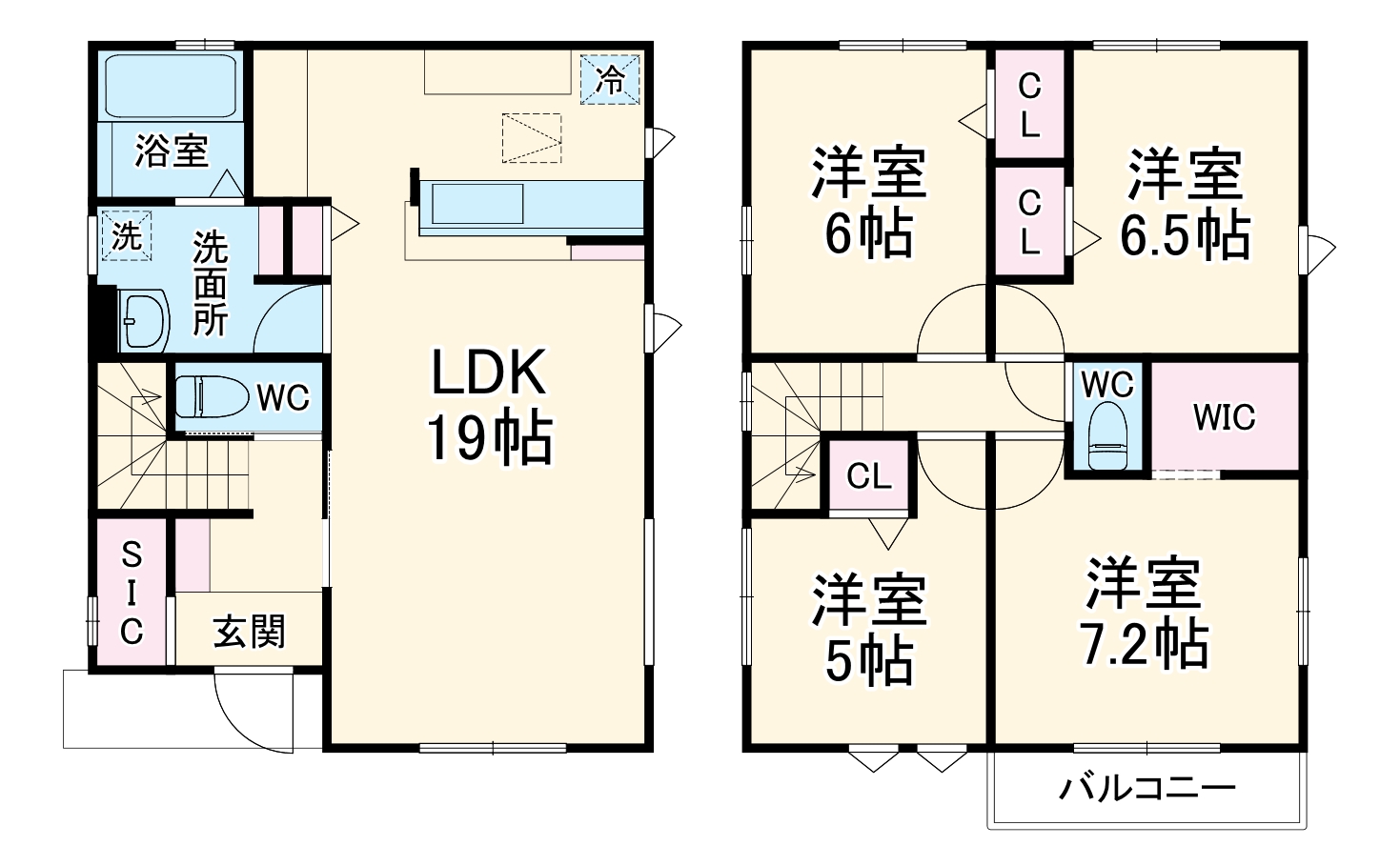 名古屋市西区こも原町1期戸建の間取り