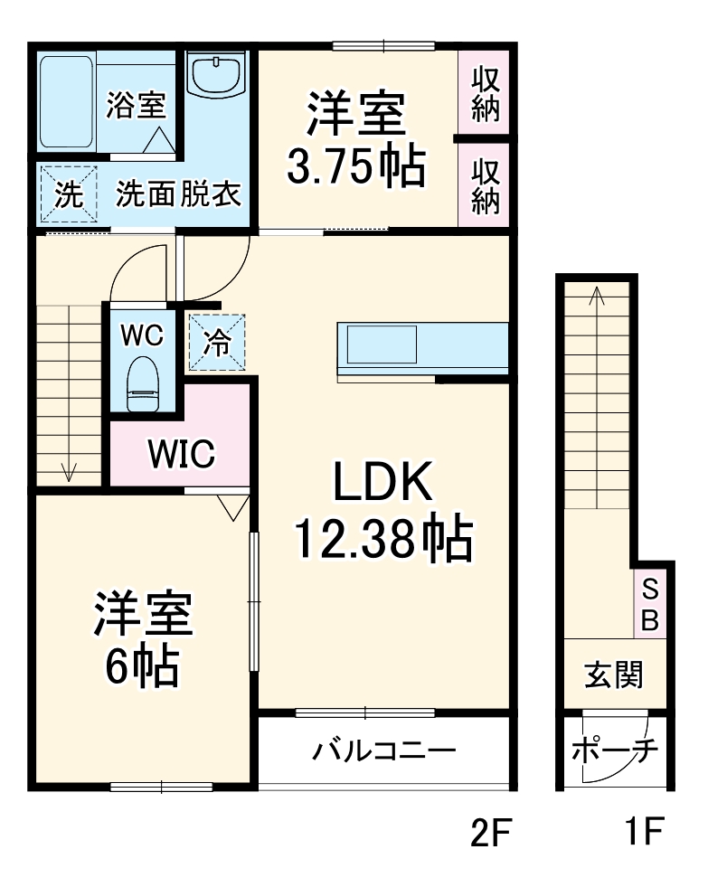 リーブルファイン鷲宮駅の間取り