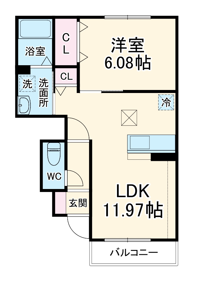 クロノスコートⅡの間取り