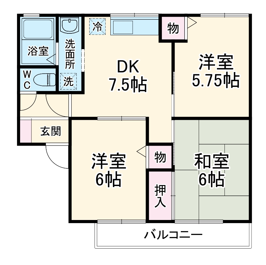 エステートMFⅠの間取り