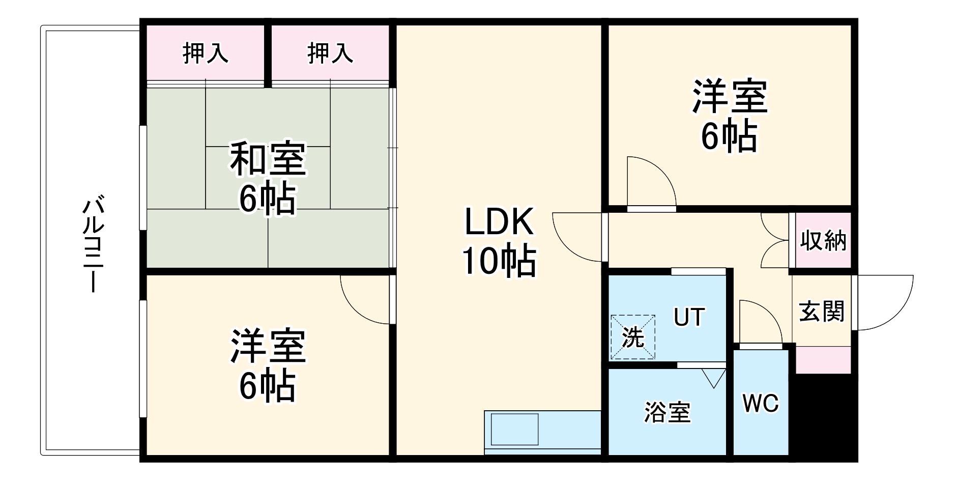 パークタウン小田井の間取り